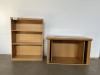 BOOKSHELF AND CREDENZA CABINET - 2