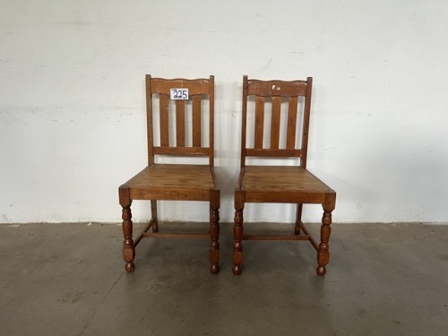 2 X WOODEN CHAIRS