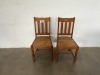 2 X WOODEN CHAIRS - 2