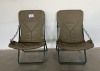 2 X JUMBO SAFARI CAMPING CHAIRS
