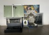DRAWING BOARD, MIRROR (BROKEN), FISH TANK, PAINTING, CHALK BOARD AND OTHER GOODS