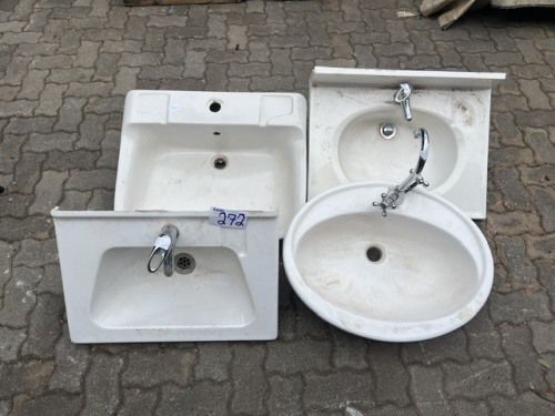 4 X BATHROOM BASINS