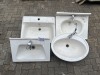 4 X BATHROOM BASINS