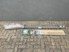8 PANEL LAMINATED FLOORING AND CURTAIN POLES WITH CURTAIN - 2