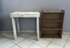 WOODEN SIDE TABLE AND BOOKSHELF - 2