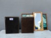 2 X SPEAKERS, FRAMED MIRROR AND FRAMED PRINT - 2