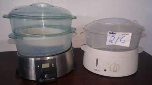 RUSSELL HOBBS FOOD STEAMER AND SALTON FOOD STEAMER