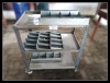 STEEL TROLLEY AND BOLT TRAYS