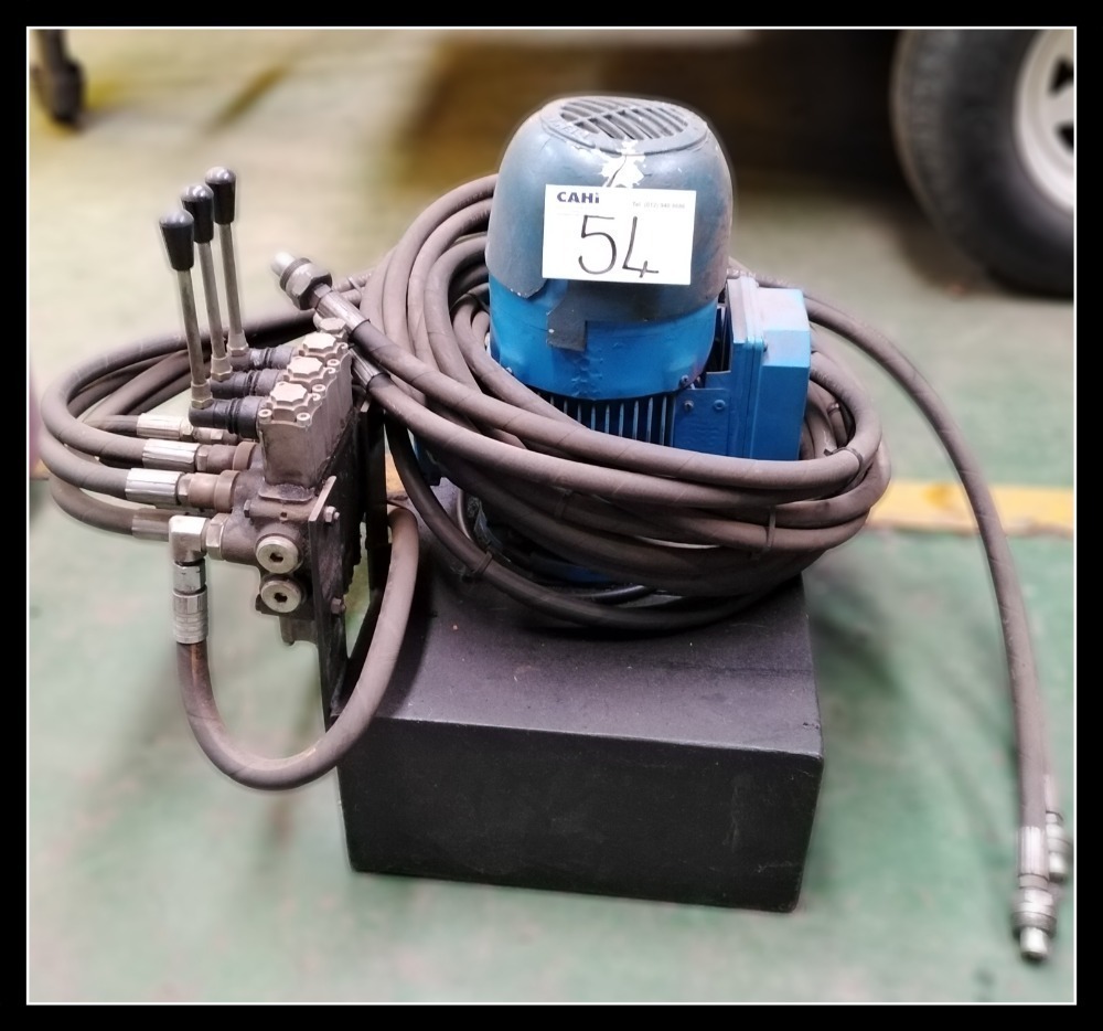 HYDRAULIC PUMP (SWITCHING ON) ONLINE ELECTRICAL & ENGINEERING AUCTION APEX, BENONI