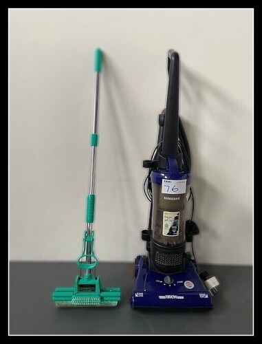 SAMSUNG VACUUM CLEANER (WORKING) & MOP