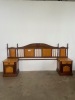 BEDROOM SUITE (HEADBOARD, 2 X PEDESTALS AND DRESSING TABLE) - 3