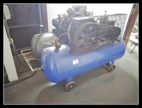 500 LITRE MAC AFRIC AIR COMPRESSOR (WORKING) AND 500LT ATLAS COPCO AIR COMPRESSOR - STC