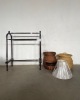 TOWEL STAND, LAMP SHADE AND CANE BASKET