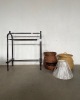 TOWEL STAND, LAMP SHADE AND CANE BASKET - 2