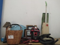 HOOVER VACUUM CLEANER (WORKING), GENESIS VACUUM CLEANER (WORKING) , JUMP CABLE,TRAYS,PICTURE FRAME AND OTHER GOODS