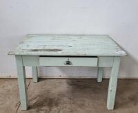 WOODEN ONE DRAWER DESK (H760, W750,L1210)