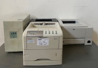 ASSORTED PRINTERS AND UPS