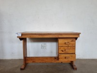 WOODEN 3 DRAWER STUDY DESK (H765, W595, L1220)