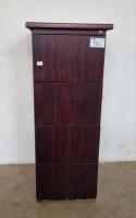 WOODEN 4 DRAWER FILING CABINET (H185, W650, L570) )