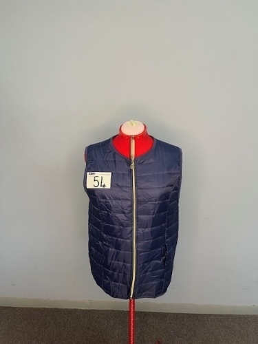 NAVY BLUE SLEEVELESS PUFFER MEDIUM