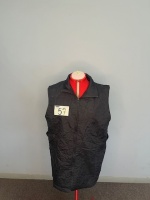 NAVY SLEEVELESS PUFFER LARGE