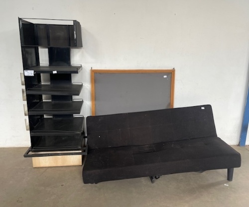 DISPLAY SHELF, PIN BOARD AND SLEEPER COUCH WAREHOUSE AUCTION - 2 & 3 ...